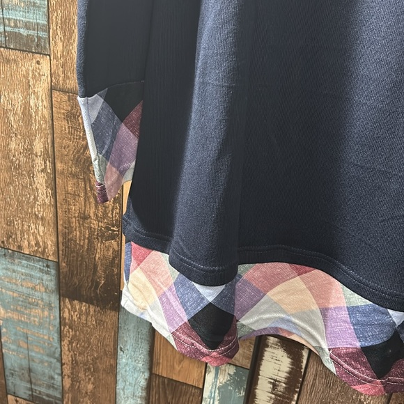 NWOT medium off shoulder we turtle neck patch elbow sweater - Picture 6 of 11